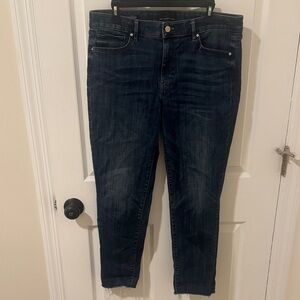 White House Black Market Dark Blue Girlfriend Mid-Rise Everyday soft Jeans